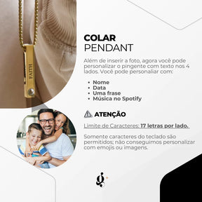 Colar Personalizado Pendant